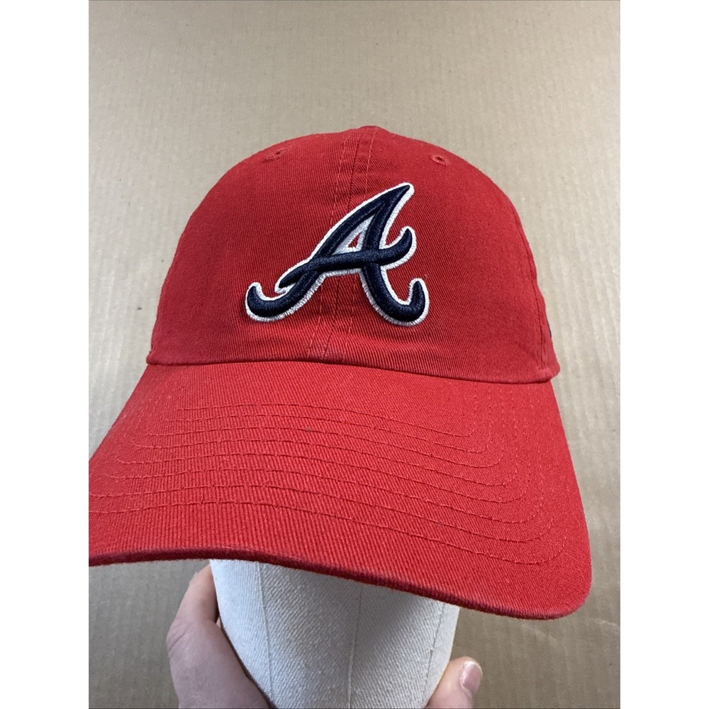 Atlanta Braves Red Adjustable Strap Hat Cap, New Era
